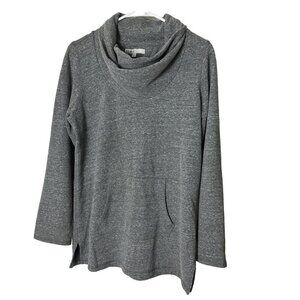 Cleo Women’s Grey Turtleneck Double Neck Layer Size Lrg Sku 2133